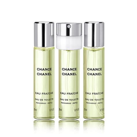 chanel perfume chance fraiche|chanel chance eau fraiche refills.